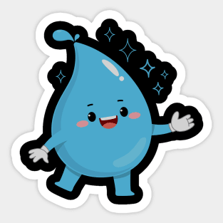 Water Droplets Sticker